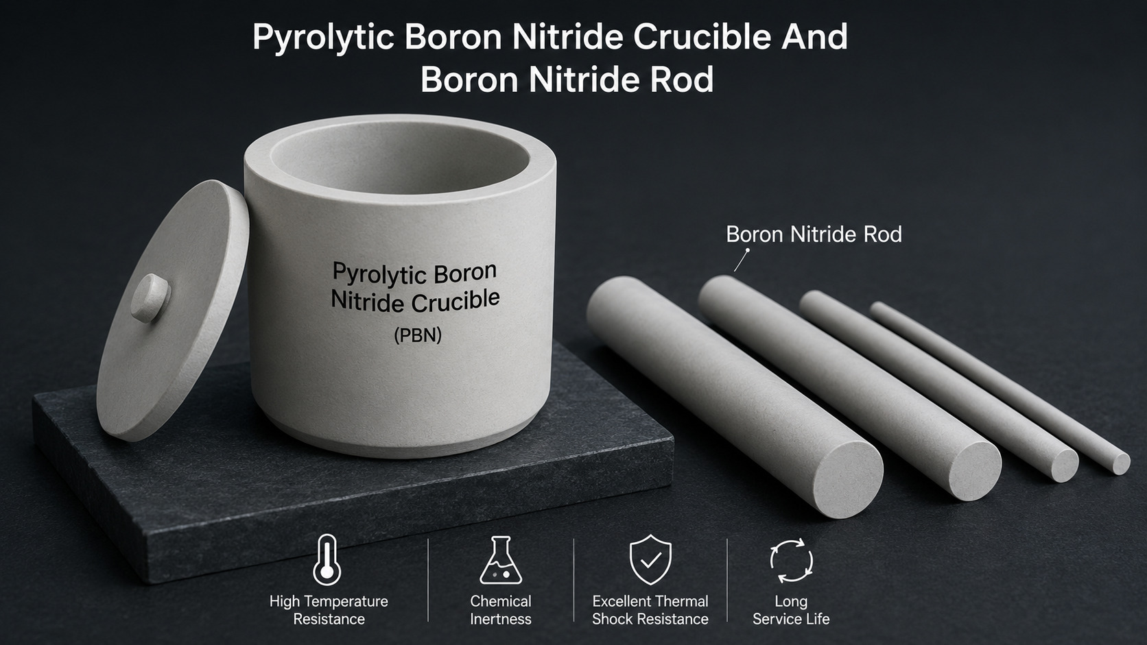Pyrolytic Boron Nitride Crucible and Boron Nitride Rod: Advanced Materials Transforming High-Temperature Applications