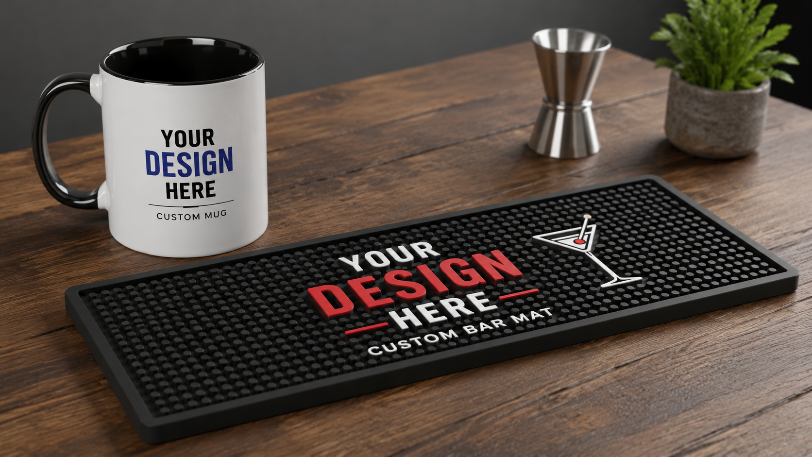 Custom Ceramic Mug and Custom Bar Mat Solutions Transform Modern Brand Promotion