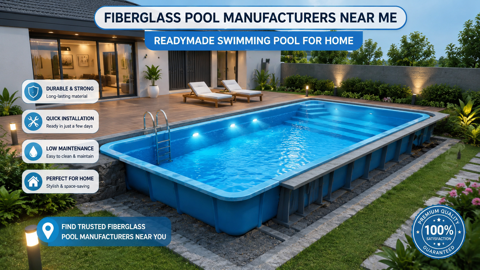 Fiberglass Pool Manufacturers Near Me vs Readymade Swimming Pool for Home: A Smart Guide to Choosing the Perfect Pool
