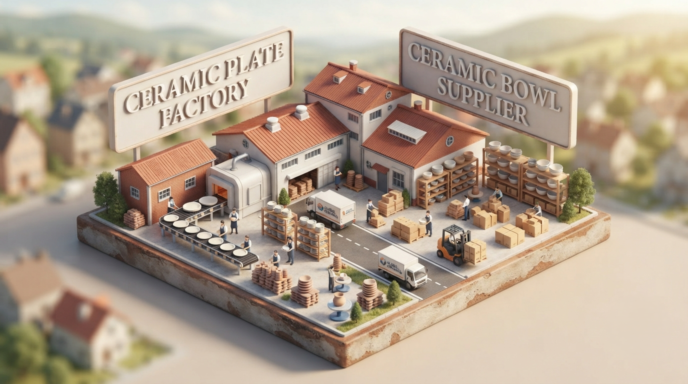 How a Ceramic Plate Factory and Ceramic Bowl Supplier Shape Modern Tableware Businesses