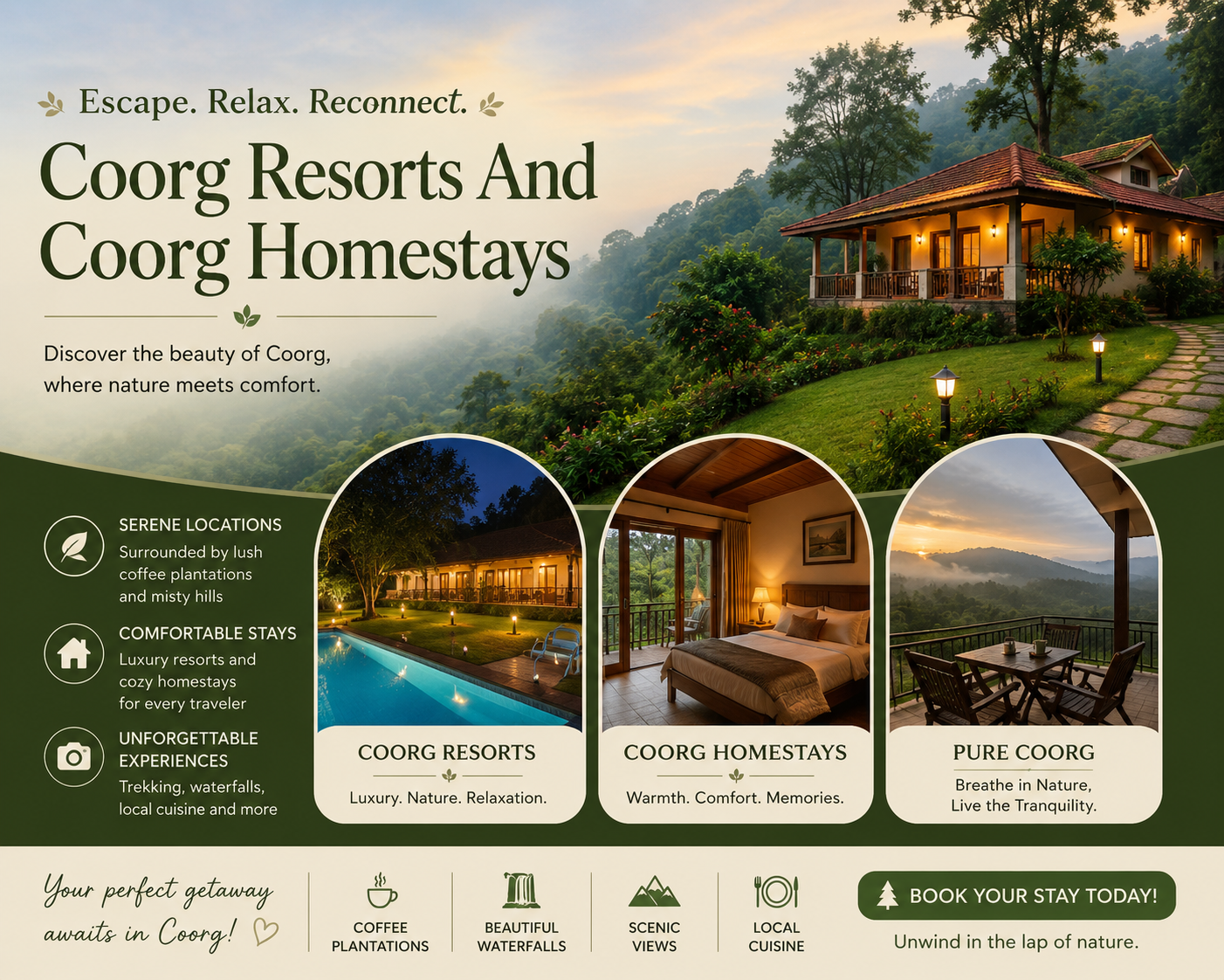 Coorg Travel Market Sees Rising Interest in Resorts and Homestays as Travelers Seek Authentic Nature Experiences