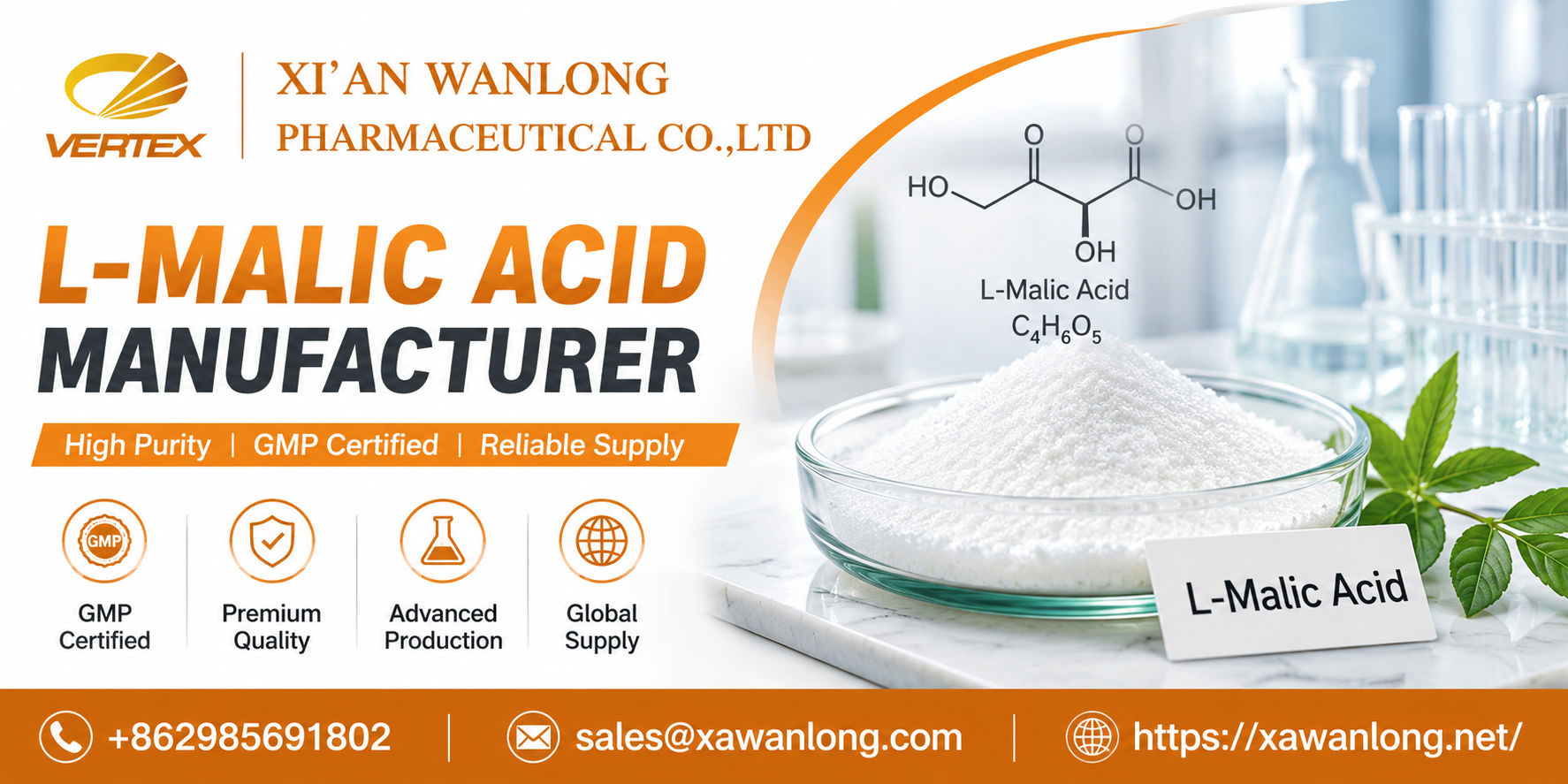 L-Malic Acid Manufacturer: Your Trusted Partner for High-Purity Pharmaceutical and Industrial Solutions
