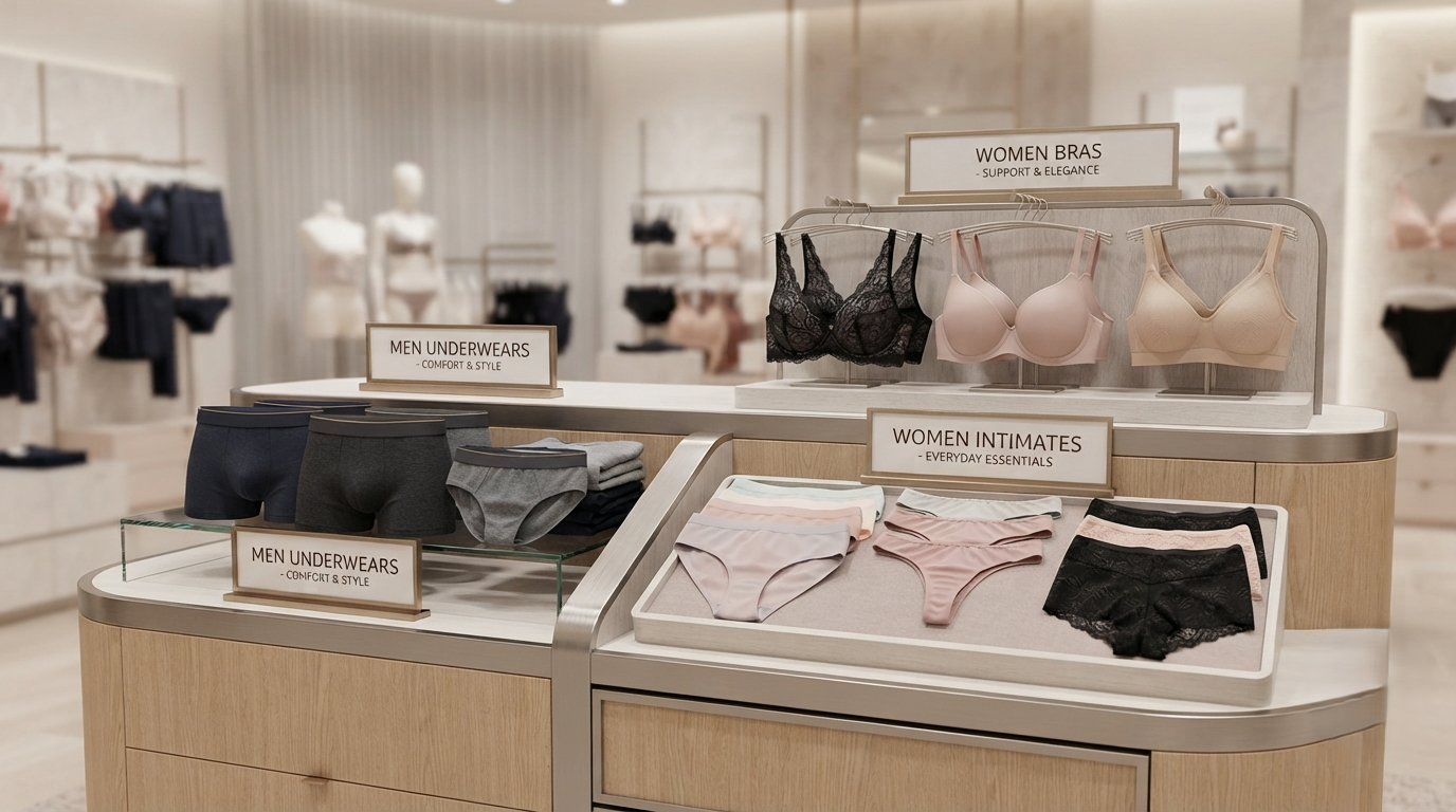 Innerwear Market Enters a New Phase as Men Underwears, Women Intimates and Women Bras Gain Consumer Attention