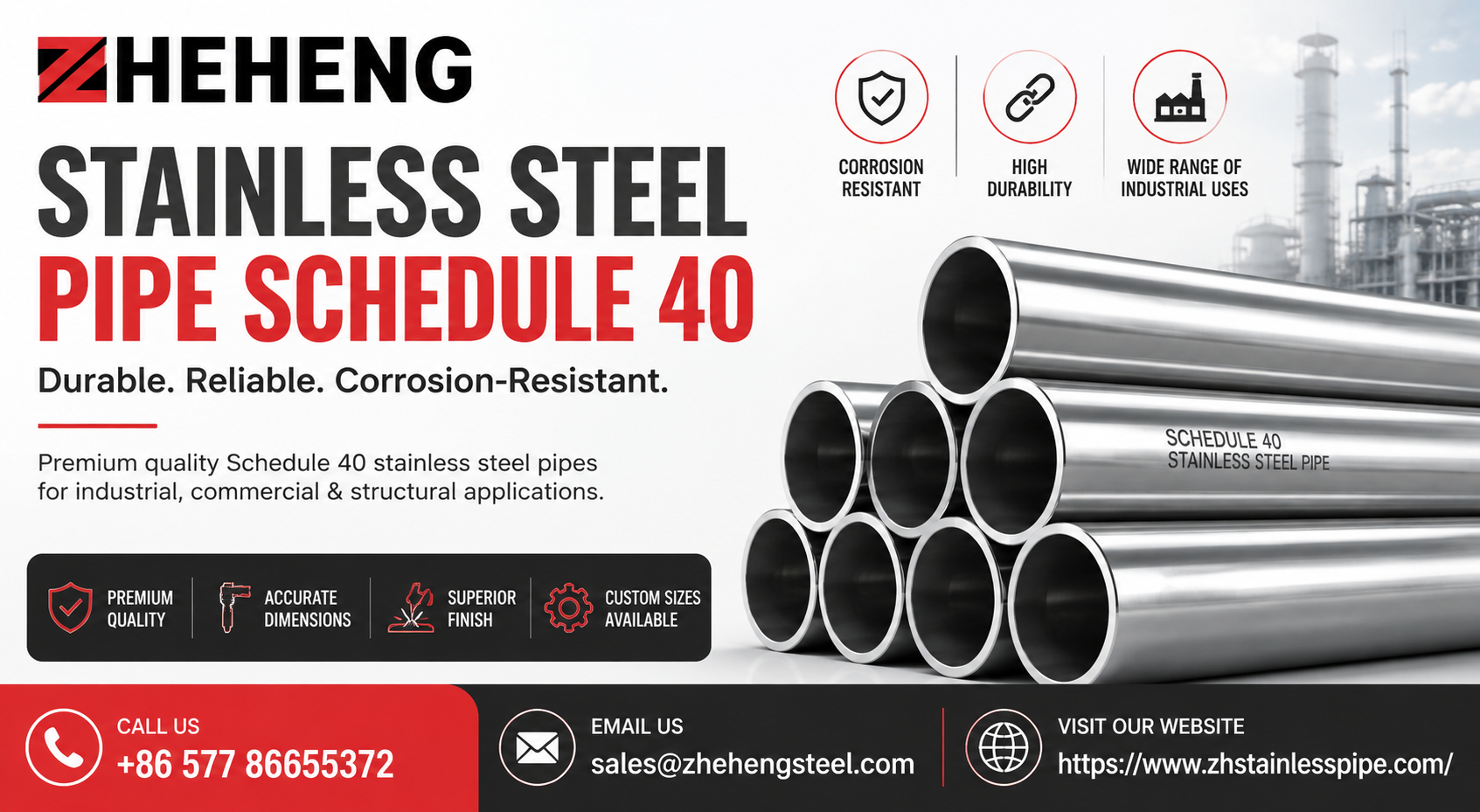 Stainless Steel Pipe Schedule 40: The Reliable Choice for Strong, Long-Lasting Piping Systems