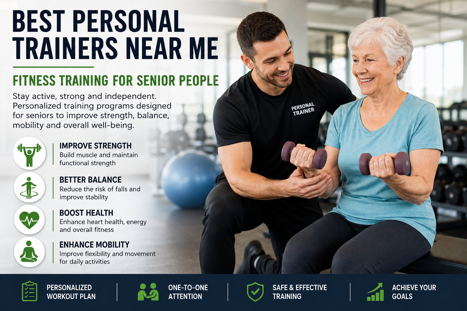 Staying Strong at Every Age: Finding the Best Personal Trainers Near Me for Senior Fitness