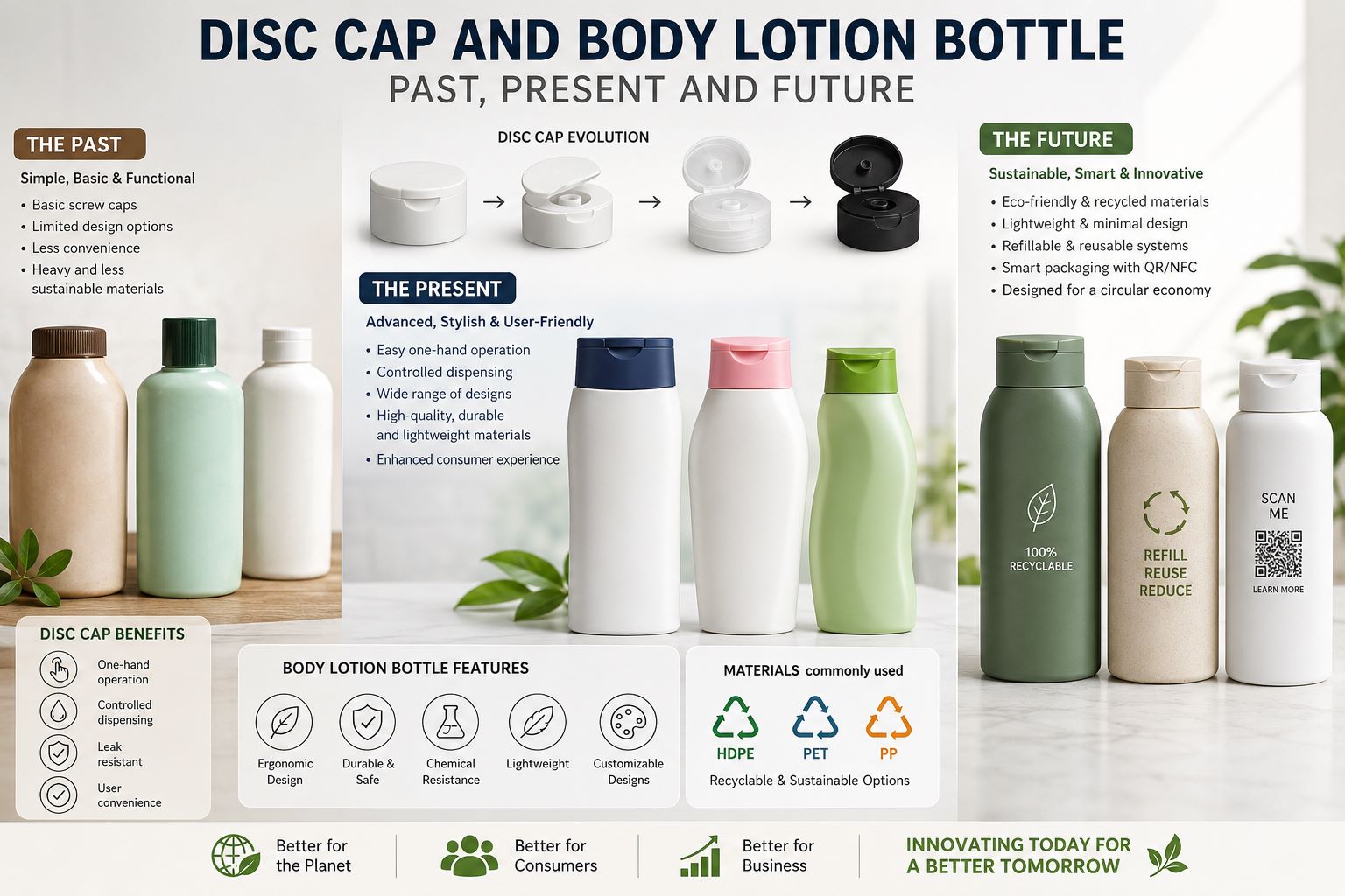 Personal Care Packaging Market Advances with Next-Generation Disc Cap and Body Lotion Bottle Solutions