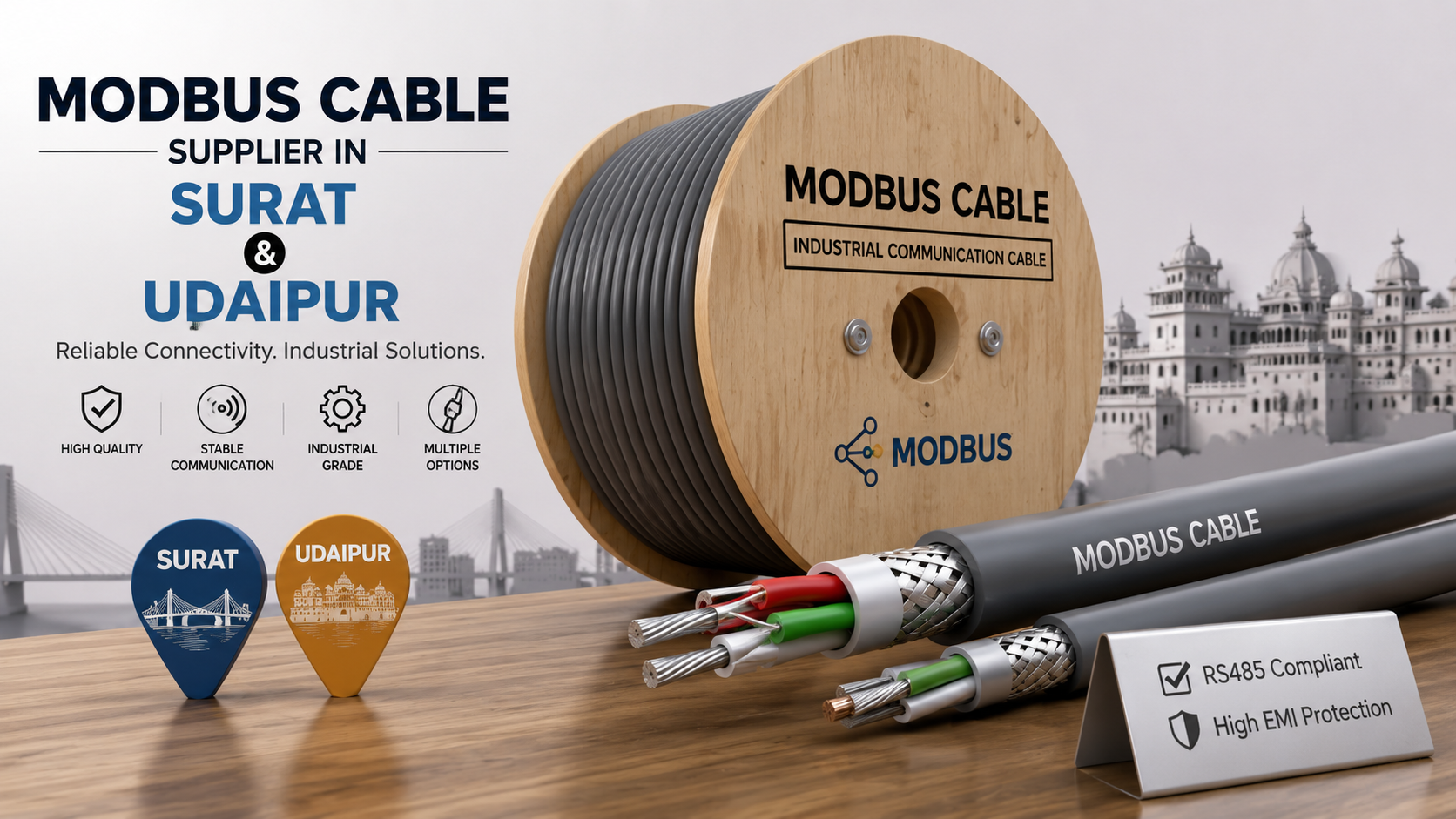 Choosing the Right Modbus Cable Supplier in Surat for Reliable Industrial Communication