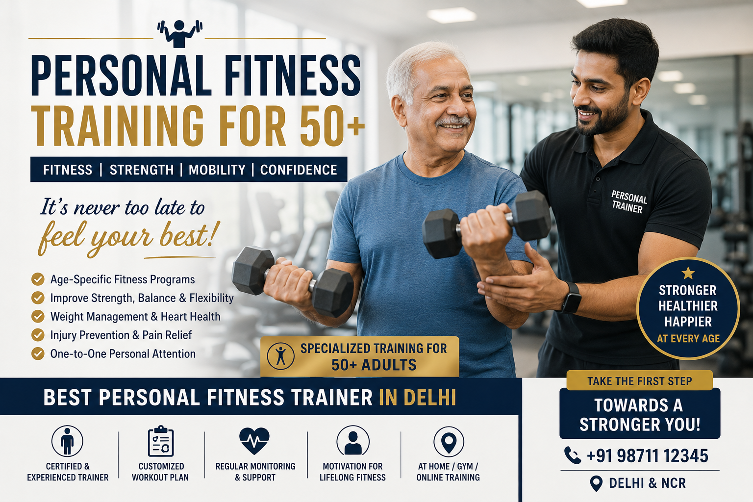 Delhi Sees Rising Interest in Personalised Fitness Programmes for People Over 50