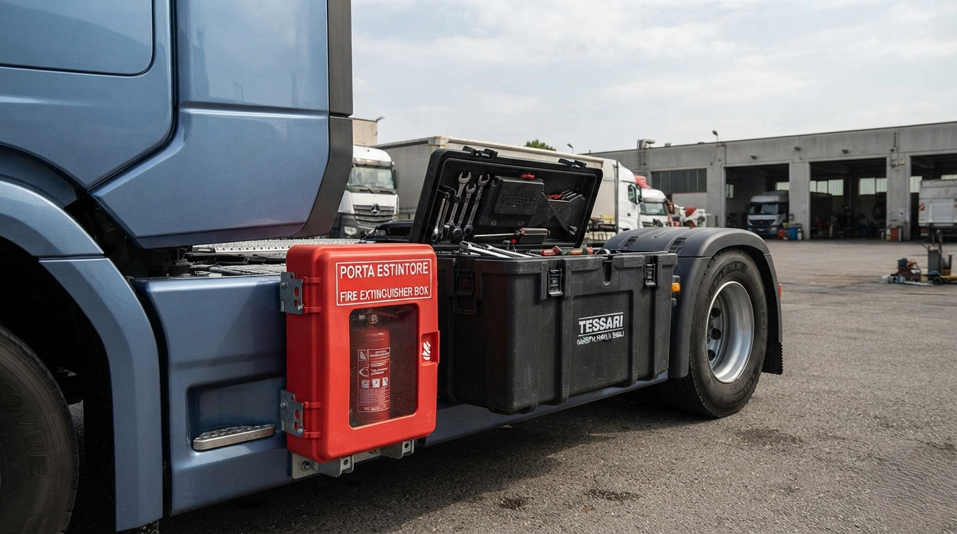 Porta Estintore Camion e Cassette Porta Attrezzi per Camion: La Lunga Evoluzione degli Accessori Professionali
