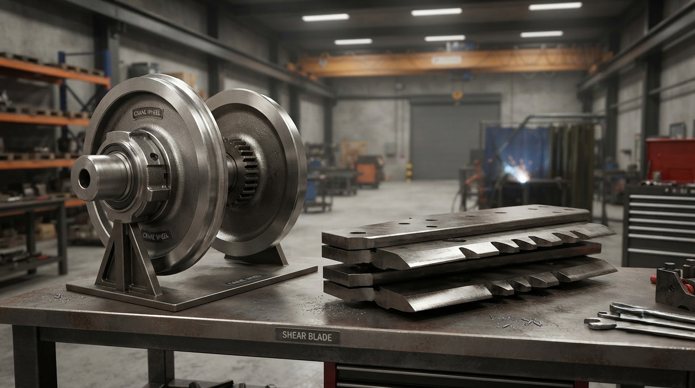 Why Crane Wheels and Shear Blades Matter in Modern Industrial Operations