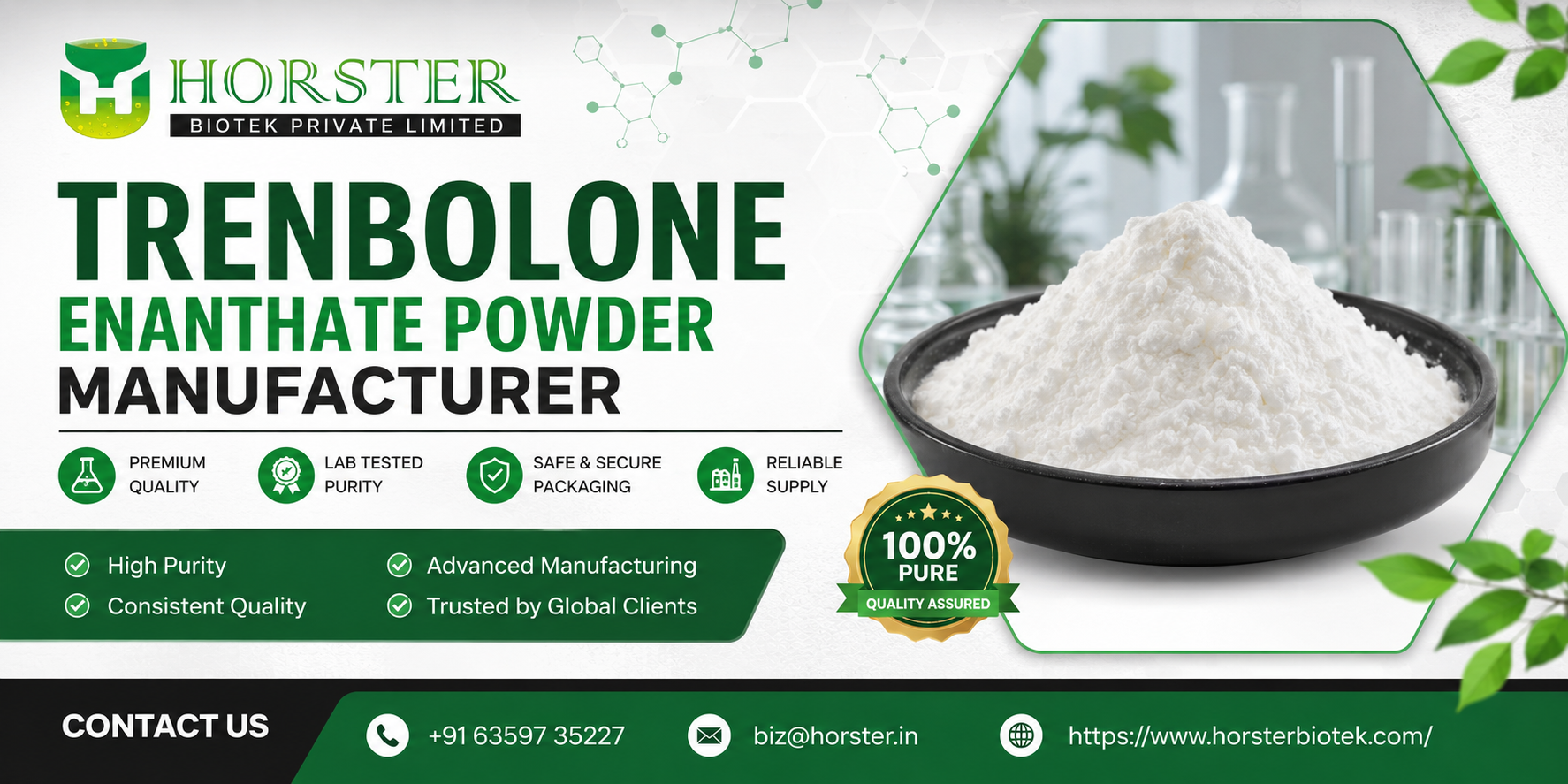 Trenbolone Enanthate Powder Manufacturer: Ensuring Quality, Consistency & Reliable Bulk Supply