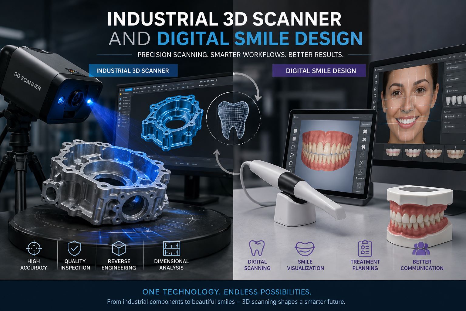 Industrial 3D Scanner and Digital Smile Design: Precision in a Digital Age