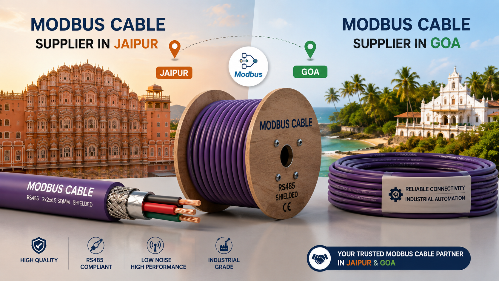 Modbus Cable Supplier in Jaipur and Goa: Reliable Connectivity for Industrial Automation