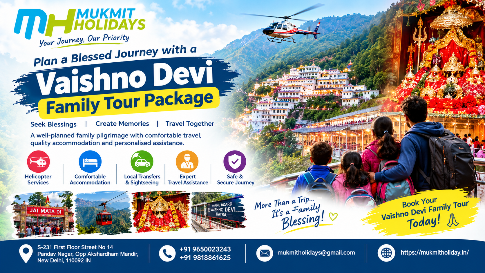 Amritsar Vaishno Devi Tour Package: A Divine Journey of Faith & Heritage