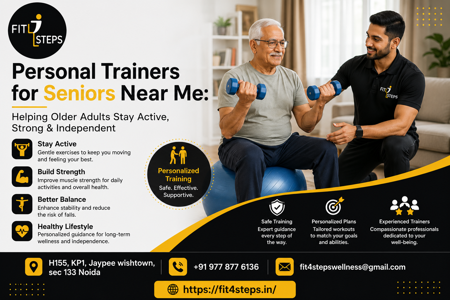 Personal Trainer for Senior Citizens in Gurugram: Fitness That Respects Your Pace