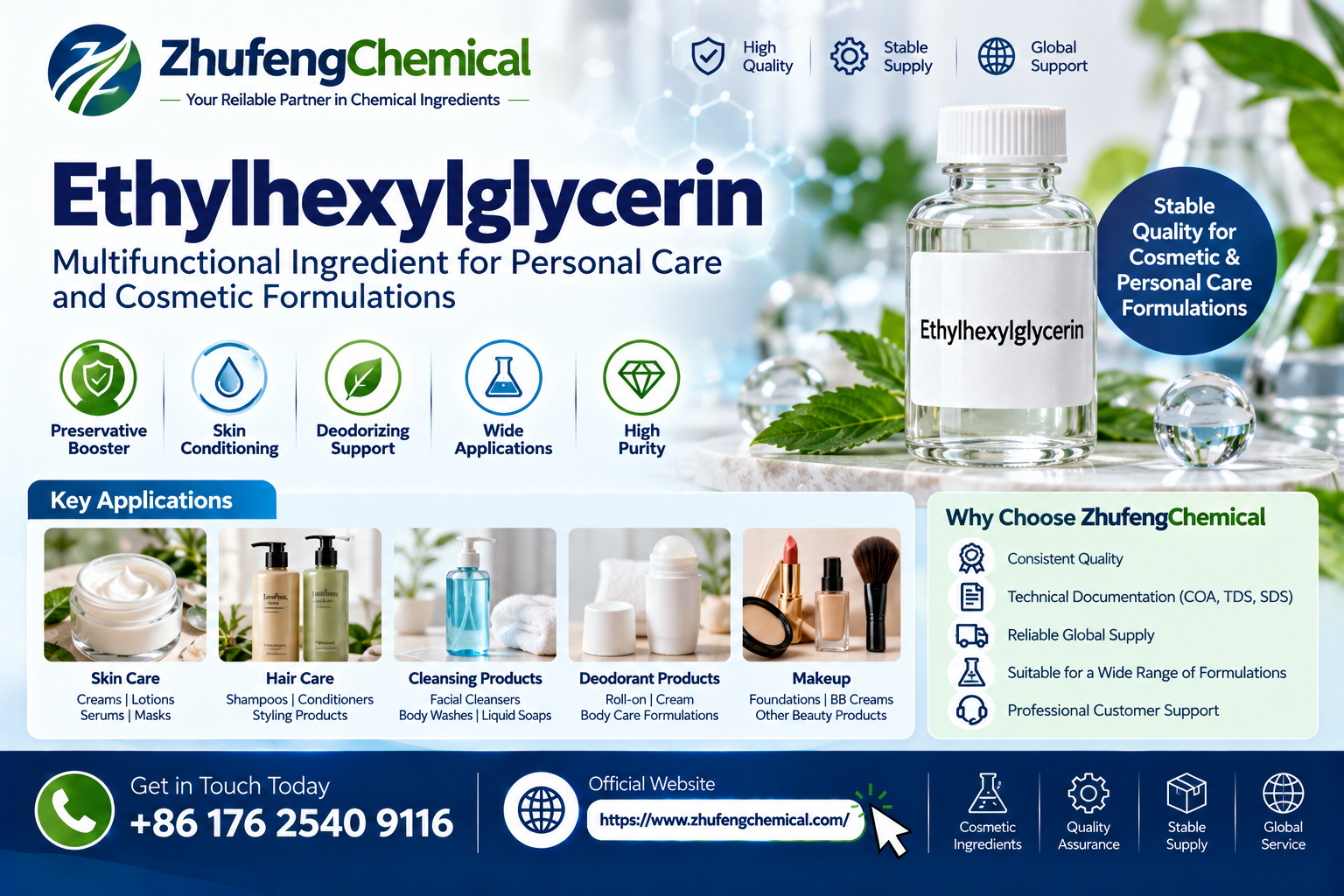 Ethylhexylglycerin: Applications, Benefits and Choosing the Right Supplier