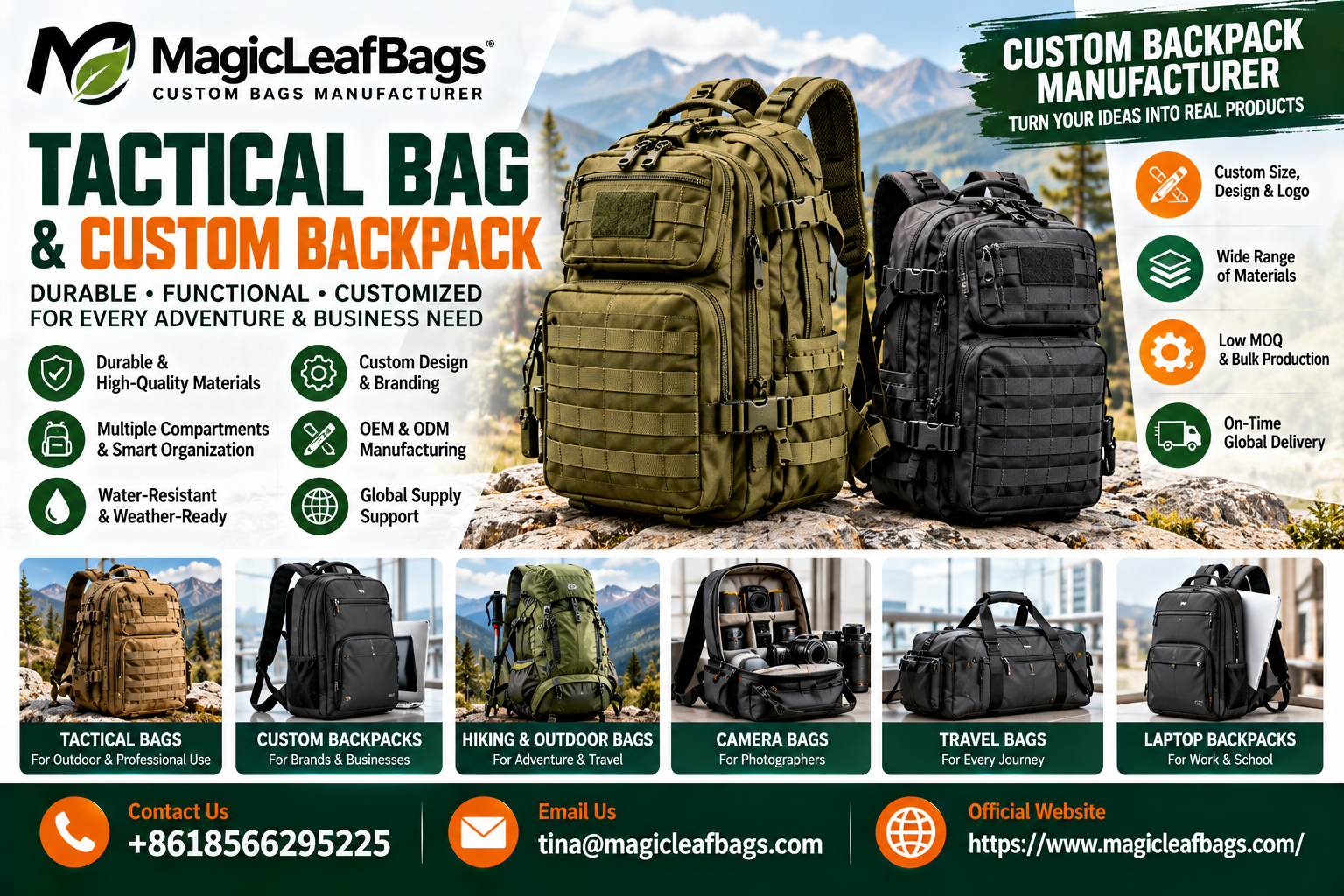 Tactical Bag and Custom Backpack Trends: Function Meets Modern Design