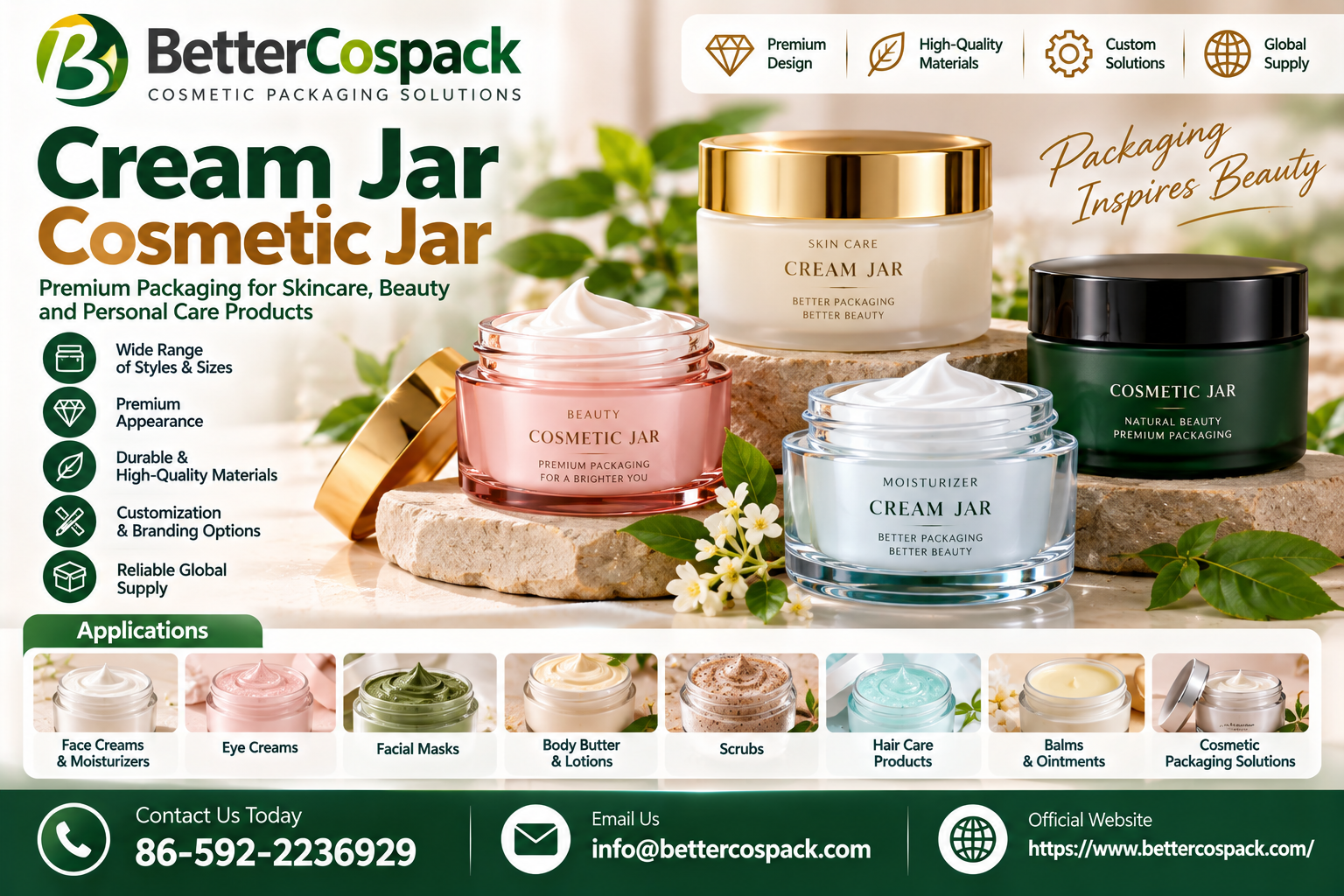Cream Jar and Cosmetic Jar Packaging: Smart Solutions for Modern Beauty Brands